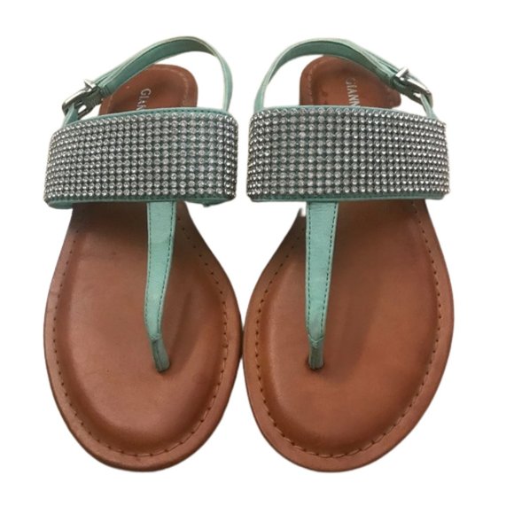Gianni Bini Shoes - NWOT: (SZ:6) aqua rhinestone sandals